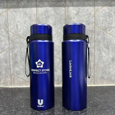 BÌNH GIỮ NHIỆT LOCK&LOCK VACCUM BOTTLE 800ML IN LOGO THEO YÊU CẦU - LHC6180