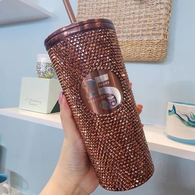 LY GIỮ NHIỆT STARBUCKS GOLD BLING COLD CUP - 473ML