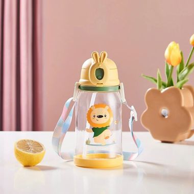 BÌNH NƯỚC TRẺ EM HÌNH THÚ DỄ THƯƠNG CÓ DÂY ĐEO