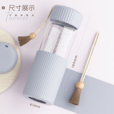 BÌNH THỦY TINH BỌC SILICONE DUNG TÍCH 350ML