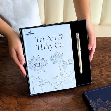 BỘ QUÀ TẶNG SỔ TAY - BÚT TRI ÂN THẦY CÔ SANG TRỌNG VÀ Ý NGHĨA