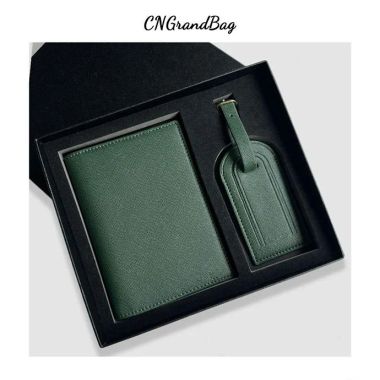 BỘ VÍ ĐỰNG PASSPORT VÀ TAG TREO HÀNH LÝ IN LOGO - QUÀ TẶNG DOANH NGHIỆP CAO CẤP