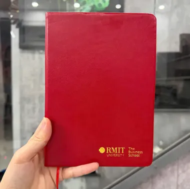 BỘ QUÀ TẶNG RMIT CAO CẤP - SỔ TAY VÀ BÌNH GIỮ NHIỆT IN