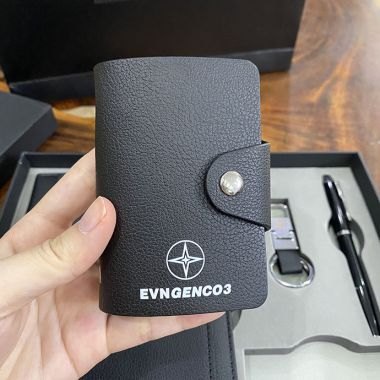BỘ GIFT 4 MÓN SANG TRỌNG IN LOGO CÔNG TY NHIỆT ĐIỆN MÔNG DƯƠNG