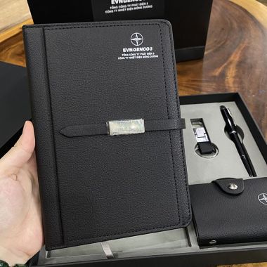 BỘ GIFT 4 MÓN SANG TRỌNG IN LOGO CÔNG TY NHIỆT ĐIỆN MÔNG DƯƠNG