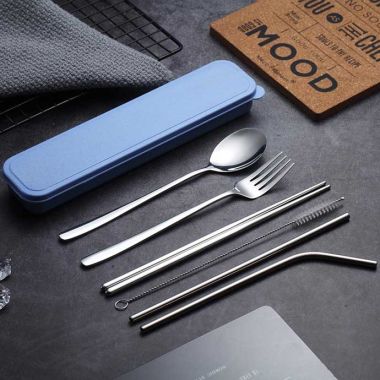 BỘ MUỖNG ĐŨA NĨA ỐNG HÚT HỘP ĐỰNG LÚA MẠCH