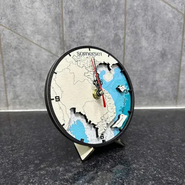 ĐỒNG HỒ GỖ BẢN ĐỒ VIỆT NAM - QUÀ TẶNG TRANG TRÍ ĐỘC ĐÁO, SANG TRỌNG