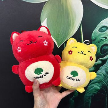 GẤU BÔNG MÓC KHÓA IN LOGO - QUÀ TẶNG THƯƠNG HIỆU DỄ THƯƠNG