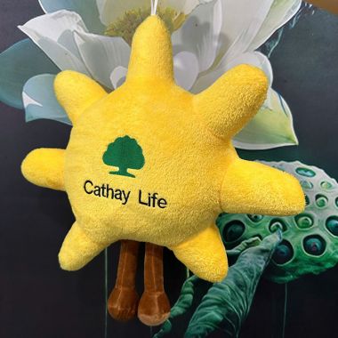 GỐI BÔNG MẶT TRỜI THÊU LOGO - QUÀ TẶNG DOANH NGHIỆP ẤN TƯỢNG