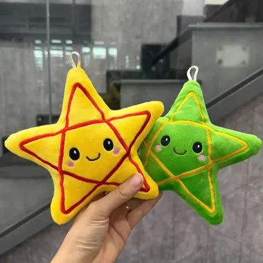 THÚ BÔNG NGÔI SAO THÊU LOGO THEO YÊU CẦU - GẤU BÔNG QUÀ TẶNG DOANH