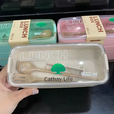 HỘP CƠM IN LOGO CATHAY LIFE 900ML – GIẢI PHÁP TIỆN LỢI CHO DÂN VĂN PHÒNG