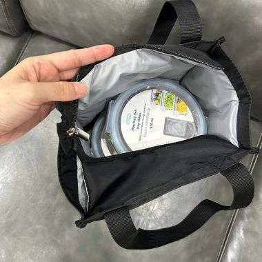 HỘP CƠM THỦY TINH 620ML KÈM TÚI GIỮ NHIỆT CAO CẤP