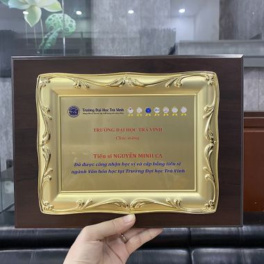 BẢNG VINH DANH - BẰNG KHEN GỖ ĐỒNG