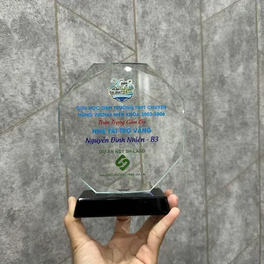KỈ NIỆM CHƯƠNG PHA LÊ CAO CẤP - BIỂU TƯỢNG VINH DANH SANG TRỌNG, IN LOGO THEO YÊU CẦU