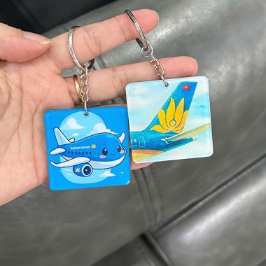 MÓC KHÓA NHỰA MICA ION LOGO THEO YÊU CẦU