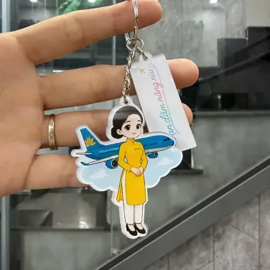 MÓC KHÓA MICA IN HÌNH THEO YÊU CẦU - MÓC KHÓA QUÀ TẶNG IN