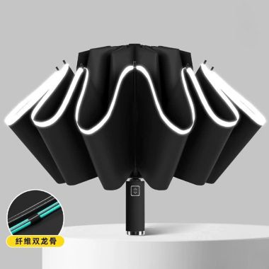 DÙ GẤP NGƯỢC 2 CHIỀU 10 MÚI DÙ IN LOGO THEO YÊU CẦU - THIẾT KẾ THÔNG MINH, BỀN ĐẸP