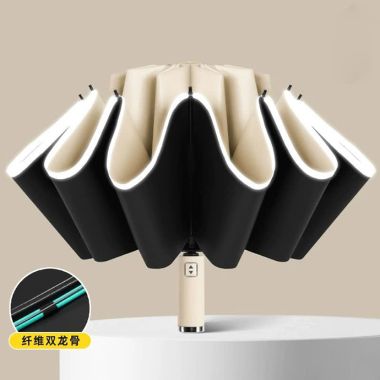 DÙ GẤP NGƯỢC 2 CHIỀU 10 MÚI DÙ IN LOGO THEO YÊU CẦU - THIẾT KẾ THÔNG MINH, BỀN ĐẸP