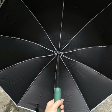 DÙ GẤP NGƯỢC HAI CHIỀU 10 MÚI DÙ TAY CẦM KHÓA NGƯỢC IN LOGO THEO YÊU CẦU