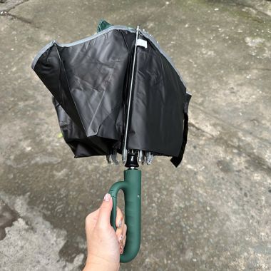 DÙ GẤP NGƯỢC HAI CHIỀU 10 MÚI DÙ TAY CẦM KHÓA NGƯỢC IN LOGO THEO YÊU CẦU