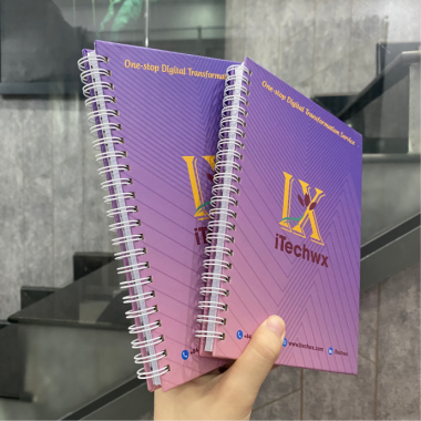 SỔ LÒ XO KHỔ A5 IN LOGO ITECHWX - SỔ LÒ XO IN LOGO THEO YÊU CẦU