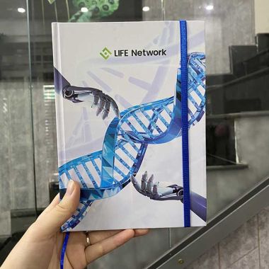 SỔ BÌA BỒI IN LOGO THEO YÊU CẦU - SỔ BÌA BỒI GIÁ RẺ