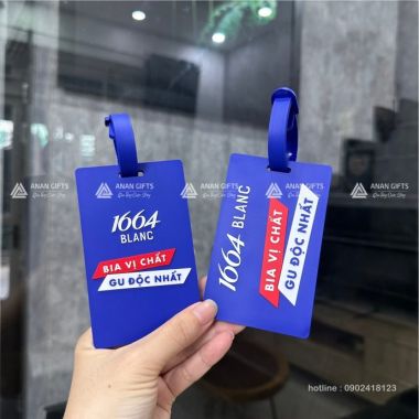 THẺ ĐEO VALI HÀNH LÝ BẰNG CAO SU IN LOGO THEO YÊU CẦU