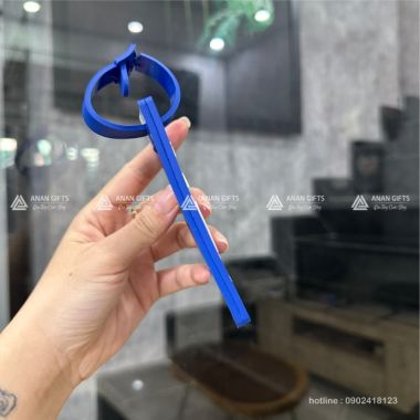 THẺ ĐEO HÀNH LÝ BẰNG CAO SU LOGO POLY