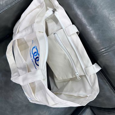 TÚI VẢI CANVAS IN LOGO - TÚI VẢI CANVAS CÓ HAI NGĂN PHỤ