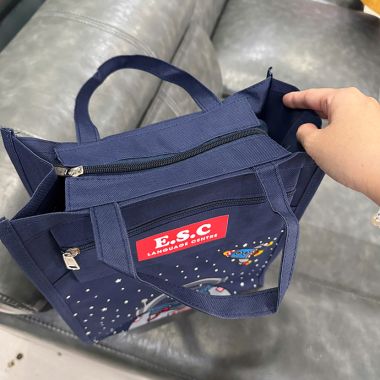 TÚI VẢI CANVAS HỌC SINH IN HÌNH PHI HÀNH GIA