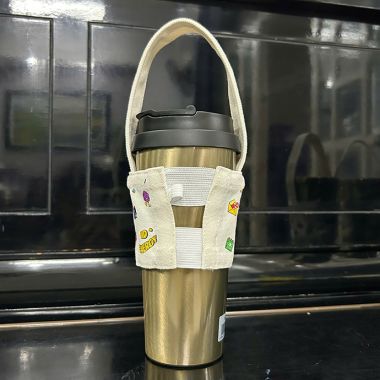 QUAI XÁCH BÌNH NƯỚC CANVAS IN LOGO - QUÀ TẶNG ĐỘC ĐÁO