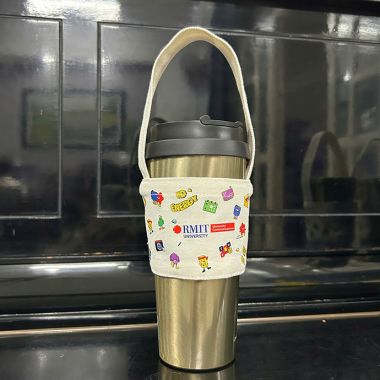 QUAI XÁCH BÌNH NƯỚC CANVAS IN LOGO - QUÀ TẶNG ĐỘC ĐÁO