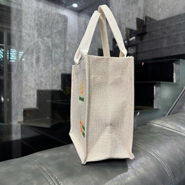 TÚI VẢI ĐAY HÌNH HỘP THÊU LOGO