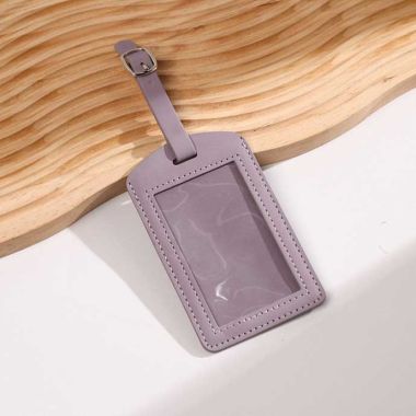 THẺ TREO HÀNH LÝ CÓ GIẤY NOTE BÊN TRONG - THẺ TREO HÀNH LÝ DA PU IN LOGO