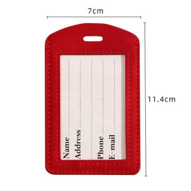 THẺ TREO HÀNH LÝ CÓ GIẤY NOTE BÊN TRONG - THẺ TREO HÀNH LÝ DA PU IN LOGO