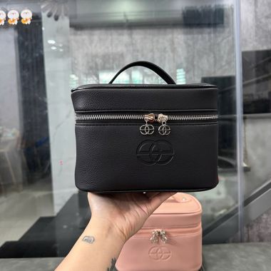 TÚI ĐỰNG MỸ PHẨM HÌNH HỘP DẬP LOGO THEO YÊU CẦU