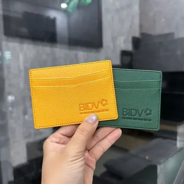 VÍ DA ĐỰNG THẺ IN LOGO - QUÀ TĂNG DOANH NGHIỆP SANG TRỌNG, TINH TẾ