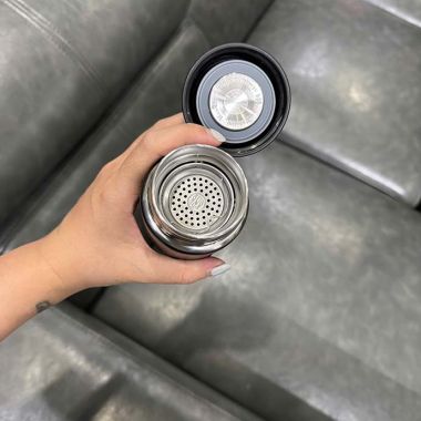 BÌNH GIỮ NHIỆT 500ML MÀU ĐEN KHẮC LOGO RMIT