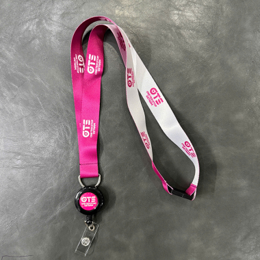 DÂY ĐEO THẺ POLYESTER 2.0CM CÓ YOYO IN LOGO OTS - SẢN XUẤT LOGO THEO YÊU CẦU