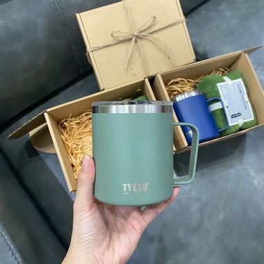 BỘ QUÀ TẶNG LY GIỮ NHIỆT KÈM KHĂN IN LOGO THEO YÊU CẦU