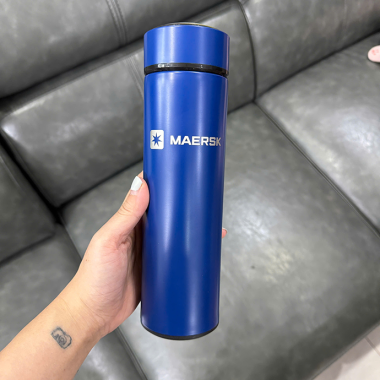 BÌNH NƯỚC GIỮ NHIỆT 500ML KHẮC LOGO MAERSK - IN LOGO THEO YÊU CẦU