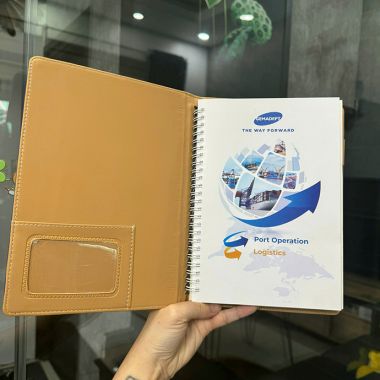 SỔ TAY A5 BÌA DA - IN LOGO THEO YÊU CẦU