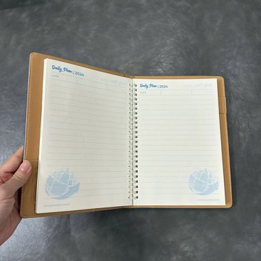 SỔ TAY A5 BÌA DA - IN LOGO THEO YÊU CẦU