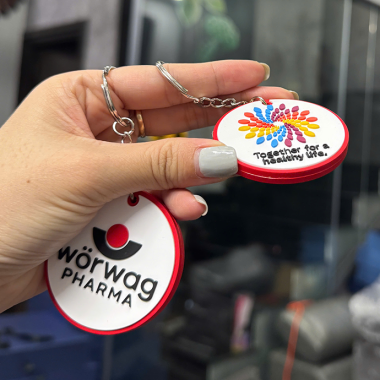 MÓC KHÓA ĐỔ KEO CAO SU IN LOGO WORWAG - IN LOGO THEO YÊU CẦU GIÁ RẺ