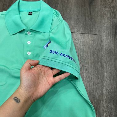 ÁO THUN CỔ TRỤ IN LOGO THEO YÊU CẦU