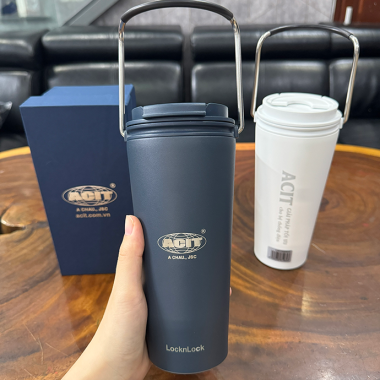 BÌNH GIỮ NHIỆT LOCKNLOCK BUCKET TUMBLER MÃ LHC4269 540ML - IN LOGO THEO YÊU CẦU