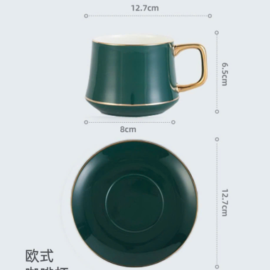 BỘ LY SỨ CAO CẤP KÈM DĨA IN LOGO - SẢN XUẤT THEO YÊU CẦU GIÁ RẺ