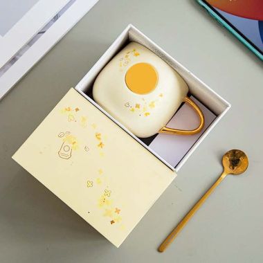 LY SỨ 280ML GẮN KIM LOẠI KHẮC LOGO THEO YÊU CẦU