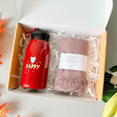 BỘ QUÀ TẶNG BÌNH GIỮ NHIỆT KÈM KHĂN- IN LOGO THEO YÊU CẦU