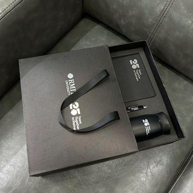 BỘ GIFT 3 MÓN-BÌNH GIỮ NHIỆT-SỔ TAY-BÚT KIM LOẠI